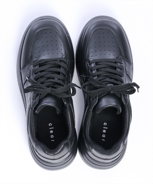 clear（クリア）の「厚底スニーカー [スタイルアップ]≪2024AW≫（スニーカー・レディース・ブラック/オフホワイト・L/M）」の12枚目の写真