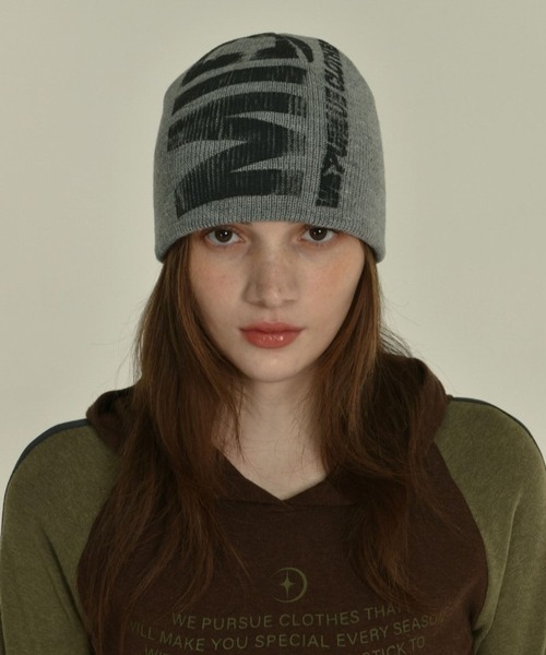 Midnight Move（ミッドナイトムーブ）の「Midnight Move／MID BENIE 2105130（ニットキャップ/ビーニー・レディース・グレー/ベージュ・FREE）」の10枚目の写真