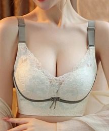 Lace Ladies（レースレディース）の「ロマンチック レース 脇高 バイカラー ブラジャー（ブラジャー）」