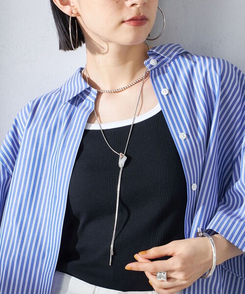 SHIPS(シップス)の「* アジャスター ループタイ モチーフ ネックレス ◇(ネックレス・レディース・ゴールド/シルバー・ONE SIZE)」の9枚目の写真