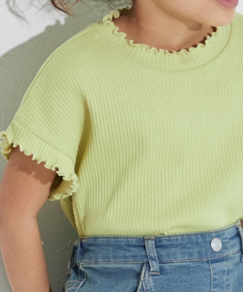 pairmanon(ペアマノン)の「2枚セット チュールキャミソール付き リブTシャツ(シャツ/ブラウス・キッズ・ライトベージュ/イエロー系その他/ブルー系その他/ホワイト系その他/ピンク・100/110/130/120/150/140/90)」の21枚目の写真