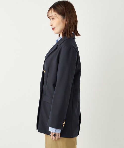 【完売】SHIPS シップス 美品 ツイードゴールドボタンジャケット 金ボタン JUNOAH｜金ボタンツイードジャケット | Rakuten Fashion(楽天