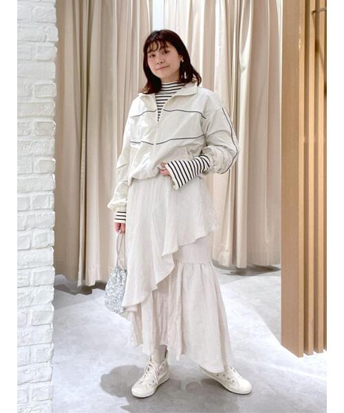 FREE'S MART（フリーズマート）の「ワッシャーランダムティアードスカート（スカート・レディース・ホワイト/ライトグリーン/ブラック/イエロー・SMALL/MEDIUM）」の21枚目の写真