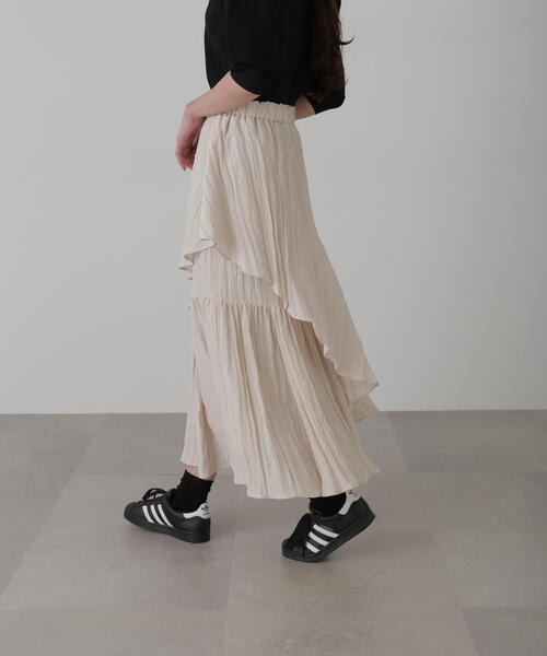 FREE'S MART（フリーズマート）の「ワッシャーランダムティアードスカート（スカート・レディース・ホワイト/ライトグリーン/ブラック/イエロー・SMALL/MEDIUM）」の22枚目の写真