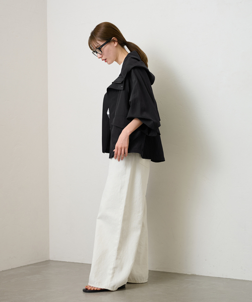 FRAMeWORK（フレームワーク）の「リネンPLタッサーフードショート