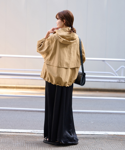 FRAMeWORK（フレームワーク）の「リネンPLタッサーフードショート