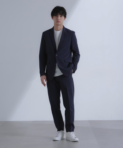 NANO universe（ナノユニバース）の「「Damerino」TEXBRID(R)×SPX 4WAYストレッチ セットアップ（スーツセット・メンズ・ベージュ/グレー/ネイビー・L/M/S/XL）」の3枚目の写真