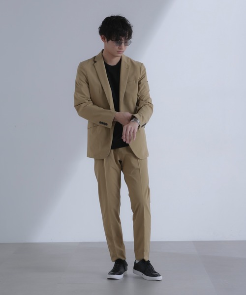 NANO universe（ナノユニバース）の「「Damerino」TEXBRID(R)×SPX 4WAYストレッチ セットアップ（スーツセット・メンズ・ベージュ/グレー/ネイビー・L/M/S/XL）」の9枚目の写真