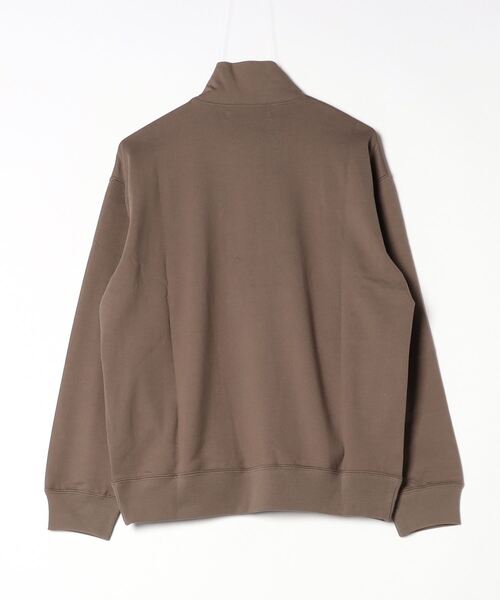 NANO universe（ナノユニバース）の「TCポンチハーフジッププルオーバー（スウェット・メンズ・モカ/グリーン・L/M）」の5枚目の写真