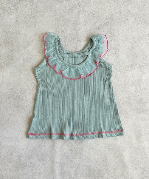 CALMIA（カルミア）の「チュールカラーリブカットソー（90～150cm）（Tシャツ/カットソー・キッズ・イエロー/ラベンダー/グリーン・90/100/110/120/130/140/150）」の11枚目の写真