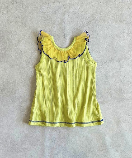 CALMIA（カルミア）の「チュールカラーリブカットソー（90～150cm）（Tシャツ/カットソー・キッズ・イエロー/ラベンダー/グリーン・90/100/110/120/130/140/150）」の8枚目の写真
