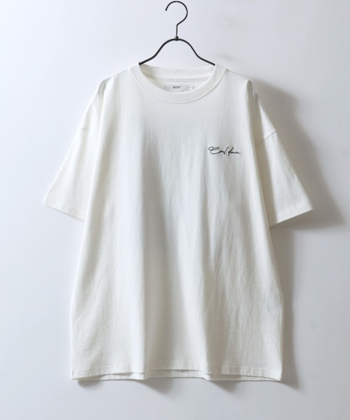 SITRY（シトリー）の「SITRY Girl Illustration Back Print T-shirt/別注 オーバーサイズ ガール イラスト バックプリント ワンポイント刺繍 半袖Ｔシャツ レディース メンズ（Tシャツ/カットソー・レディース・ホワイト/グリーン/ホワイト系その他/グリーン系その他/ブルー系その他/グリーン系その他2/ブルー/ブラック系その他/ホワイト系その他2/ブラック/ブラック系その他2/ブルー系その他2・M/L/XL）」の18枚目の写真