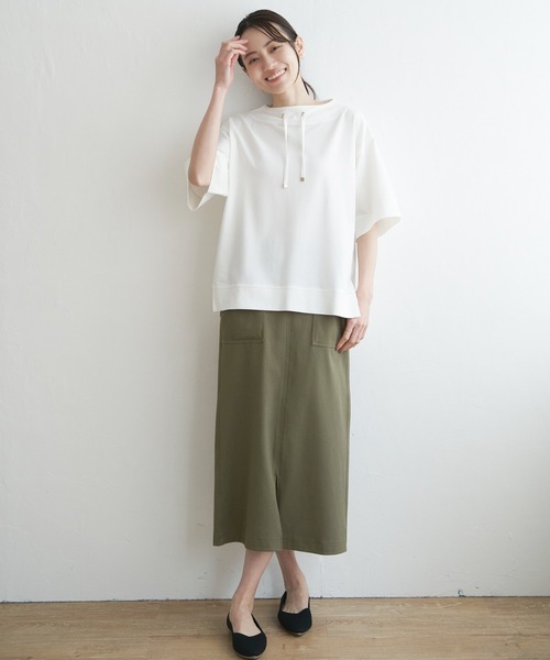 ikka(イッカ)の「GOKU楽 タイトスカート(スカート・レディース・グレー/ブラック/オリーブ・M/L/S)」の13枚目の写真