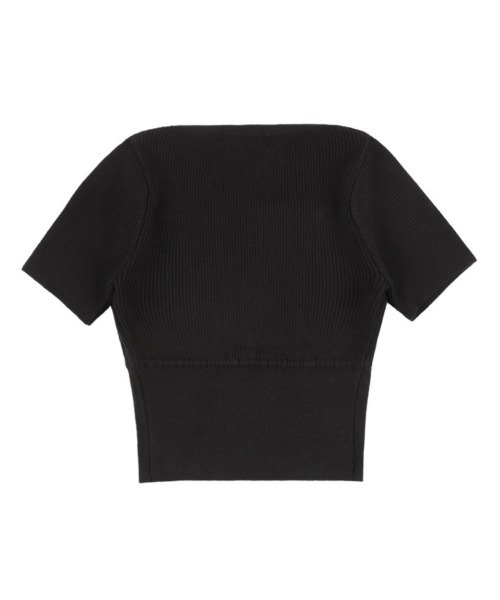 FANCY CLUB(ファンシークラブ)の「【FANCY CLUB】TWO-RIBBON CROP CARDIGAN / 【ファンシークラブ】ツーリボンクロップ長袖カーディガン(カーディガン/ボレロ・レディース・ライトブルー/ブラック・ONE SIZE)」の9枚目の写真