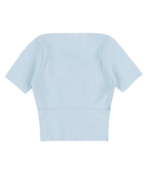 FANCY CLUB(ファンシークラブ)の「【FANCY CLUB】TWO-RIBBON CROP CARDIGAN / 【ファンシークラブ】ツーリボンクロップ長袖カーディガン(カーディガン/ボレロ・レディース・ライトブルー/ブラック・ONE SIZE)」の19枚目の写真