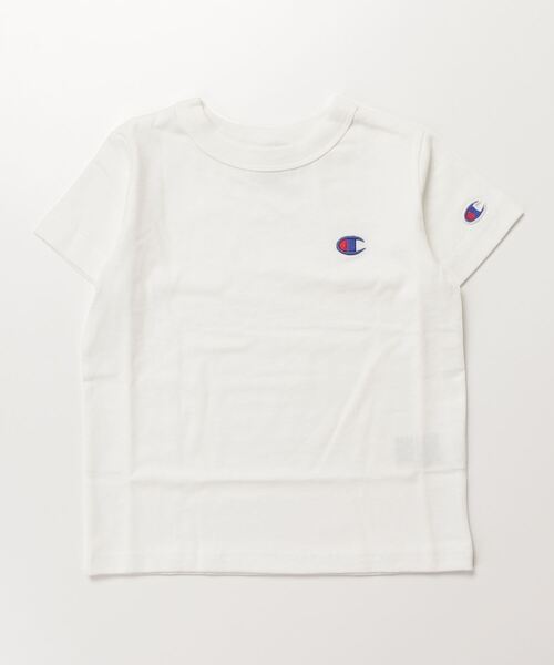 Champion（チャンピオン）の「チャンピオン  チャンピオン 半袖Tシャツ_Champion SHORT SLEEVE T-SHIRT（Tシャツ/カットソー・キッズ・ブラック/ブルー/オフホワイト/グレー/オレンジ/ネイビー/グリーン・100cm/110cm/120cm/130cm/140cm/150cm/160cm）」の2枚目の写真