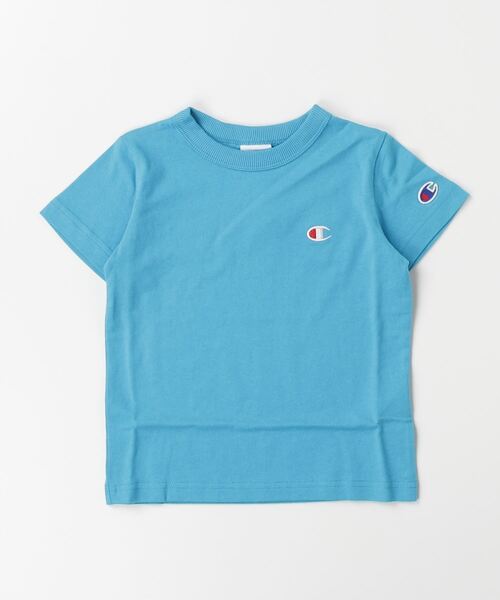 Champion（チャンピオン）の「チャンピオン  チャンピオン 半袖Tシャツ_Champion SHORT SLEEVE T-SHIRT（Tシャツ/カットソー・キッズ・ブラック/ブルー/オフホワイト/グレー/オレンジ/ネイビー/グリーン・100cm/110cm/120cm/130cm/140cm/150cm/160cm）」の6枚目の写真
