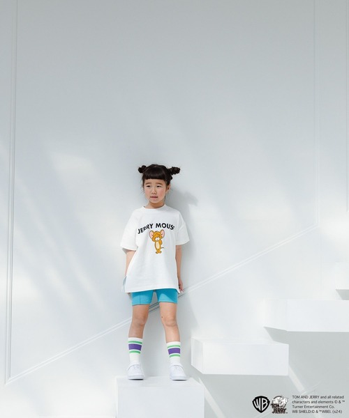 LOWRYS FARM（ローリーズファーム）の「TOM and JERRY　BIG Tシャツ　 109572（Tシャツ/カットソー・キッズ・ブラック/グレー/ホワイト・150cm/140cm/130cm/120cm/110cm）」の5枚目の写真