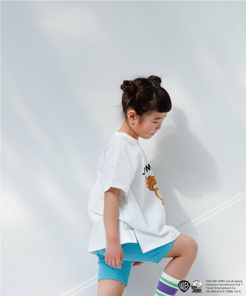 LOWRYS FARM（ローリーズファーム）の「TOM and JERRY　BIG Tシャツ　 109572（Tシャツ/カットソー・キッズ・ブラック/グレー/ホワイト・150cm/140cm/130cm/120cm/110cm）」の7枚目の写真