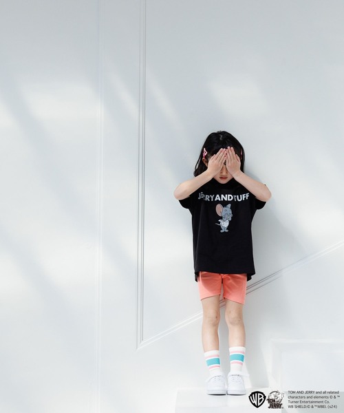 LOWRYS FARM（ローリーズファーム）の「TOM and JERRY　BIG Tシャツ　 109572（Tシャツ/カットソー・キッズ・ブラック/グレー/ホワイト・150cm/140cm/130cm/120cm/110cm）」の8枚目の写真