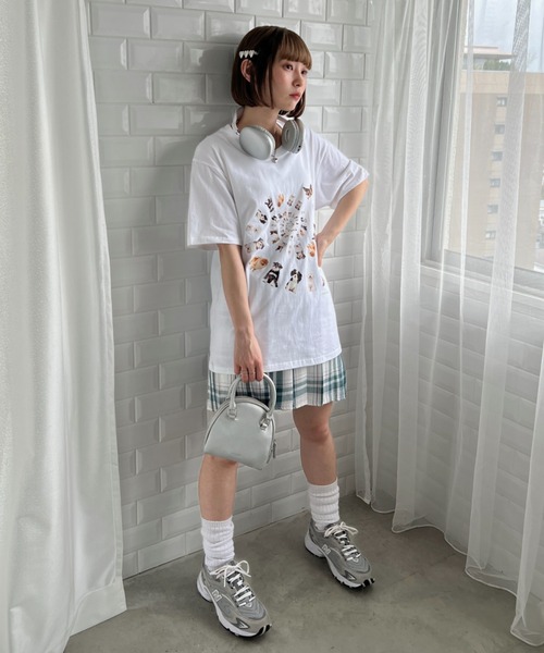 √nuage(ルートニュアージュ)の「メニードッグスパイラルビッグTシャツ(Tシャツ/カットソー・レディース・ライトグレー/ホワイト・XL/M)」の18枚目の写真