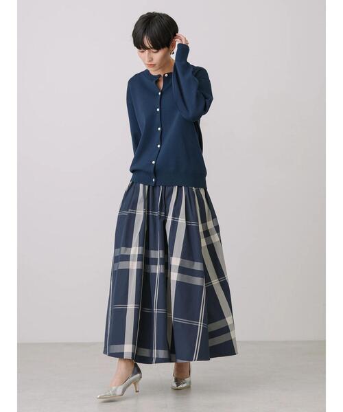 AMERICAN HOLIC(アメリカンホリック)の「エコカルットクルーネックカーディガン<エコ・軽い・ニット>(カーディガン/ボレロ・レディース・レッド/ネイビー/アイボリー/ブラック・M/L)」の14枚目の写真