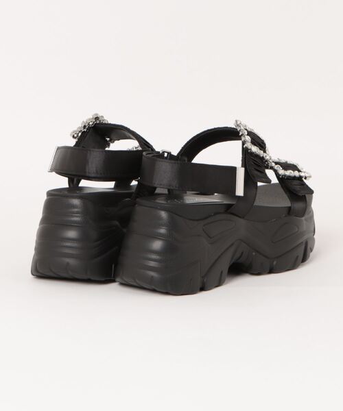 Parade(パレード)の「【厚底】ビジュースポーツサンダル 415-WK【Parade】(サンダル・レディース・ブラック/グレイッシュベージュ/ホワイト/パープル・L/LL/M/S)」の5枚目の写真