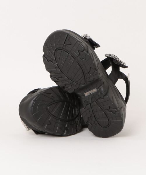 Parade(パレード)の「【厚底】ビジュースポーツサンダル 415-WK【Parade】(サンダル・レディース・ブラック/グレイッシュベージュ/ホワイト/パープル・L/LL/M/S)」の6枚目の写真