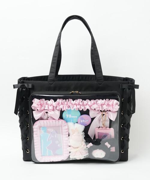 WEGO/【Lサイズ】レースアップフレーム痛バッグ（トートバッグ）｜WEGO（ウィゴー）