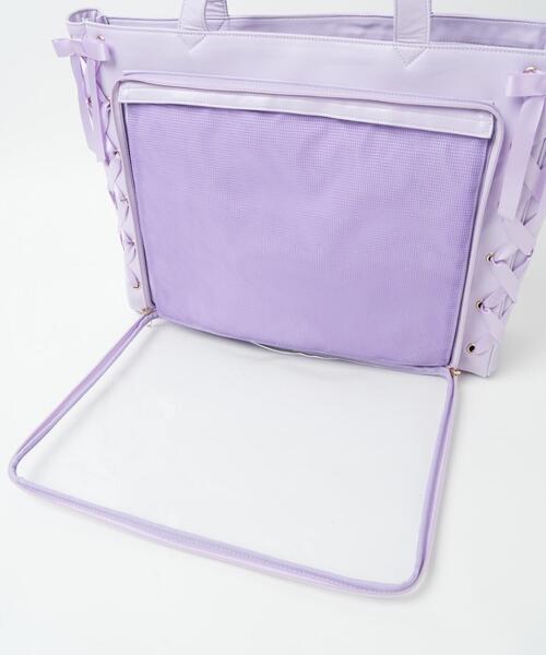 WEGO/【Lサイズ】レースアップフレーム痛バッグ（トートバッグ）｜WEGO（ウィゴー）