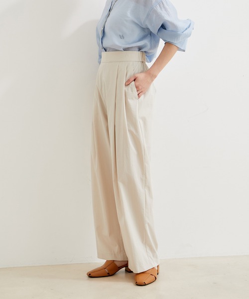 VIS（ビス）の「【洗える】タックギャザーパンツ（その他パンツ・レディース・ベージュ/ブラック/サックスブルー・M/S）」の14枚目の写真
