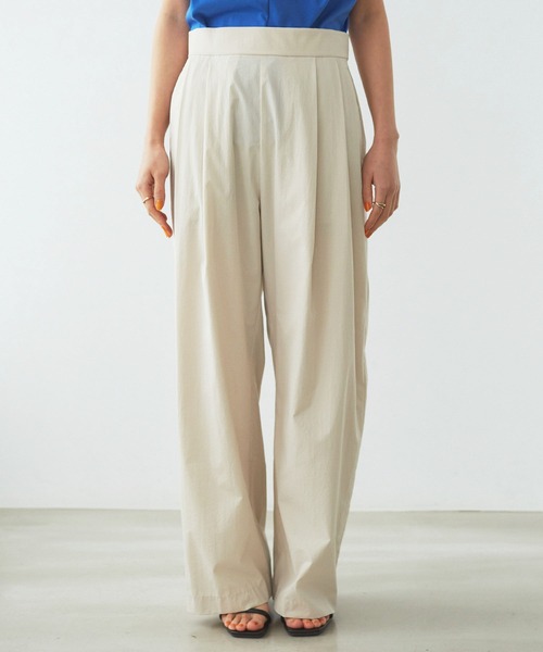 VIS（ビス）の「【洗える】タックギャザーパンツ（その他パンツ・レディース・ベージュ/ブラック/サックスブルー・M/S）」の15枚目の写真