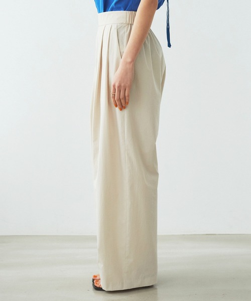 VIS（ビス）の「【洗える】タックギャザーパンツ（その他パンツ・レディース・ベージュ/ブラック/サックスブルー・M/S）」の16枚目の写真