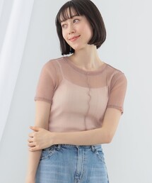 Ray BEAMS | ラメチュールセンターシームT(Tシャツ/カットソー)