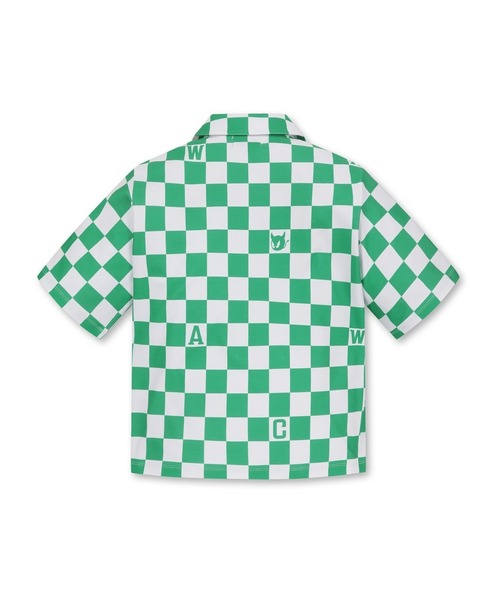 WAAC（ワック）の「【軽量素材】WOMENS チェック半袖ポロTシャツ（ポロシャツ・レディース・グリーン/レッド・1/2/3）」の3枚目の写真