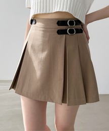 Heather | 細ベルトプリーツミニスカート　121970(スカート)