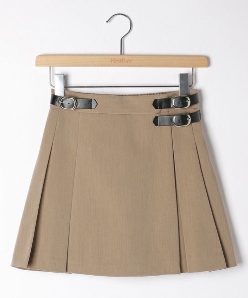 Heather（ヘザー）の「細ベルトプリーツミニスカート　121970（スカート・レディース・ベージュ/ブラック/グレー系その他・S/M）」の11枚目の写真