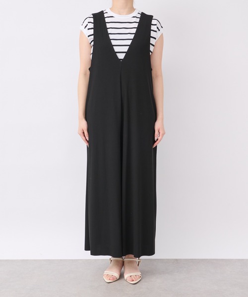 un dix cors（アンディコール）の「リラックスサロペット（サロペット/オーバーオール・レディース・ブラック・FREE）」の11枚目の写真