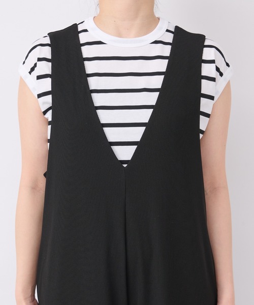 un dix cors（アンディコール）の「リラックスサロペット（サロペット/オーバーオール・レディース・ブラック・FREE）」の15枚目の写真