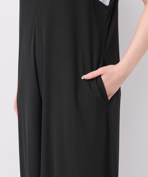 un dix cors（アンディコール）の「リラックスサロペット（サロペット/オーバーオール・レディース・ブラック・FREE）」の17枚目の写真