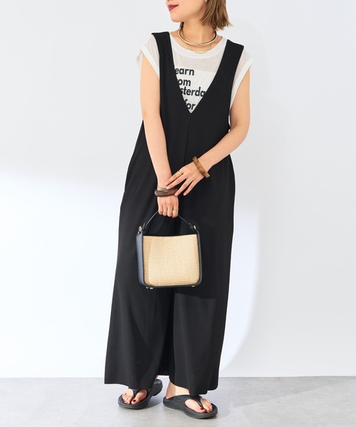 un dix cors（アンディコール）の「リラックスサロペット（サロペット/オーバーオール・レディース・ブラック・FREE）」の22枚目の写真