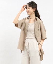 GLOBAL WORK Smile Seed Store | リネンライクシャツ半袖/ 977012(シャツ/ブラウス)
