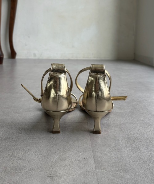 DouDou（ドゥドゥ）の「5センチヒールストラップサンダル（サンダル・レディース・シルバー/ゴールド/ブラック・23cm/23.5cm/24cm）」の10枚目の写真