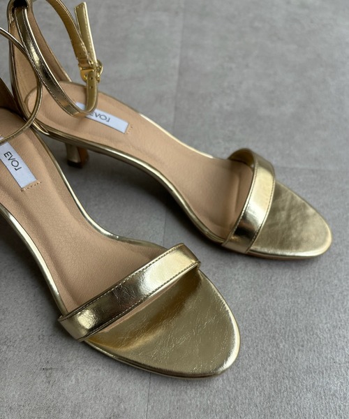 DouDou（ドゥドゥ）の「5センチヒールストラップサンダル（サンダル・レディース・シルバー/ゴールド/ブラック・23cm/23.5cm/24cm）」の11枚目の写真