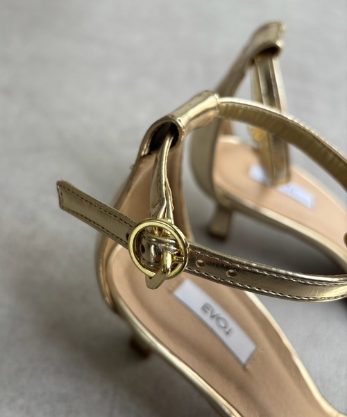 DouDou（ドゥドゥ）の「5センチヒールストラップサンダル（サンダル・レディース・シルバー/ゴールド/ブラック・23cm/23.5cm/24cm）」の22枚目の写真