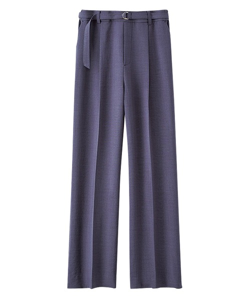 BELLUNA PLUS(ベルーナ)の「ヒンヤリ麻調ビンテージワイドパンツ63丈(その他パンツ・レディース・パープル系/バーガンディー/サンドベージュ/ネイビー・SMALL/MEDIUM/LARGE/X-LARGE)」の13枚目の写真