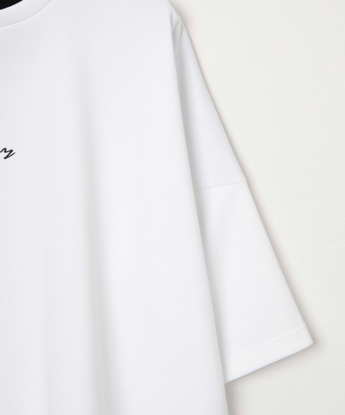 LUCY（ルーシー）の「LUCY/フクレジャガードフェイクレイヤードT（Tシャツ/カットソー・メンズ・ブラック/ホワイト・MEDIUM/LARGE）」の7枚目の写真