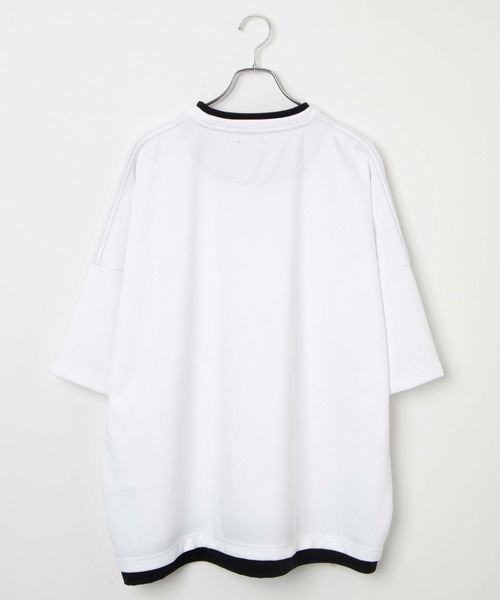 LUCY（ルーシー）の「LUCY/フクレジャガードフェイクレイヤードT（Tシャツ/カットソー・メンズ・ブラック/ホワイト・MEDIUM/LARGE）」の5枚目の写真