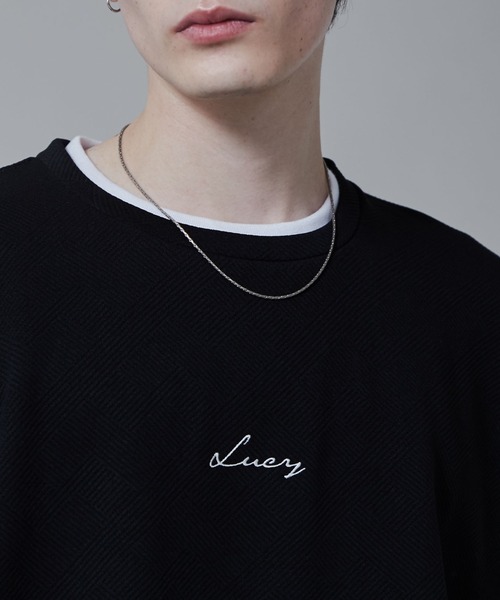 LUCY(ルーシー)の「LUCY/フクレジャガードフェイクレイヤードT(Tシャツ/カットソー・メンズ・ブラック/ホワイト・MEDIUM/LARGE)」の15枚目の写真