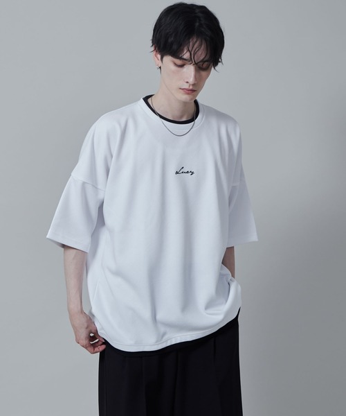 LUCY(ルーシー)の「LUCY/フクレジャガードフェイクレイヤードT(Tシャツ/カットソー・メンズ・ブラック/ホワイト・MEDIUM/LARGE)」の21枚目の写真